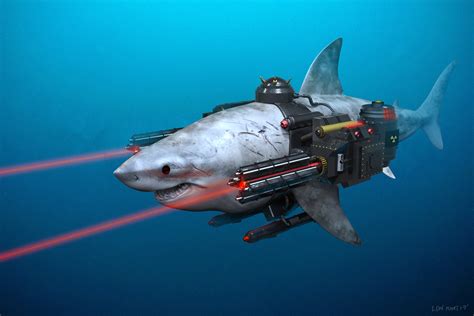 Mega Shark With Gatling Lazer Cannons By Elden Ardiente — Prouserme