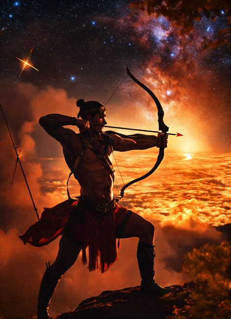 Lexica Sagittarius The Archer With Jupiter In The Background With