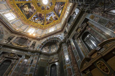 Interiors Of Medici Chapel Florence Italy Editorial Photography