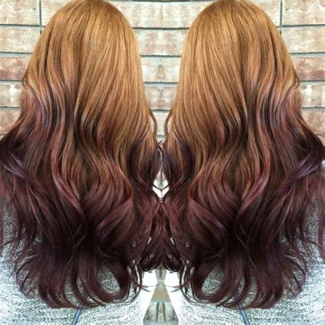 To make your hair ombre at home, you'll need to apply 2 coats of bleach 1 or 2 weeks apart. ombre hair colors upside down #redombre#colors #hair #ombre #redombre #upside | Reverse ombre ...