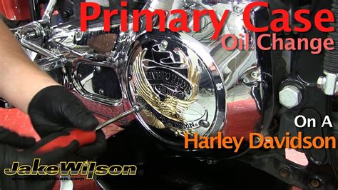 Harley Davidson Primary Case Oil Change And Primary Chain Adjustment