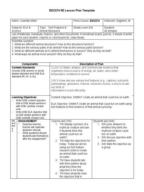 Edc274 M4a1 Pbl Inquiry Based Learning Lesson Plan