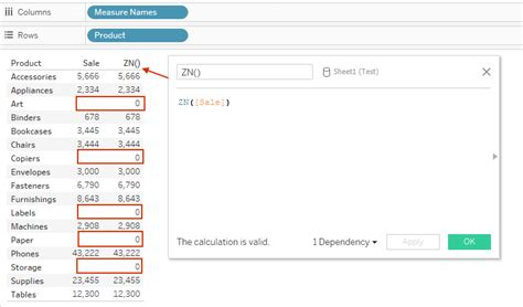 Dealing With Null Values In Tableau