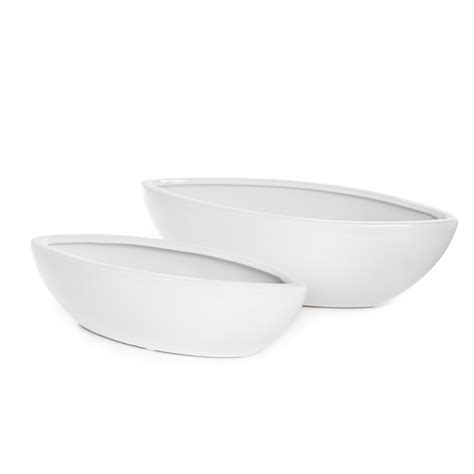 ceramic bondi bowl boat white 34x13 5x10cmh set 2