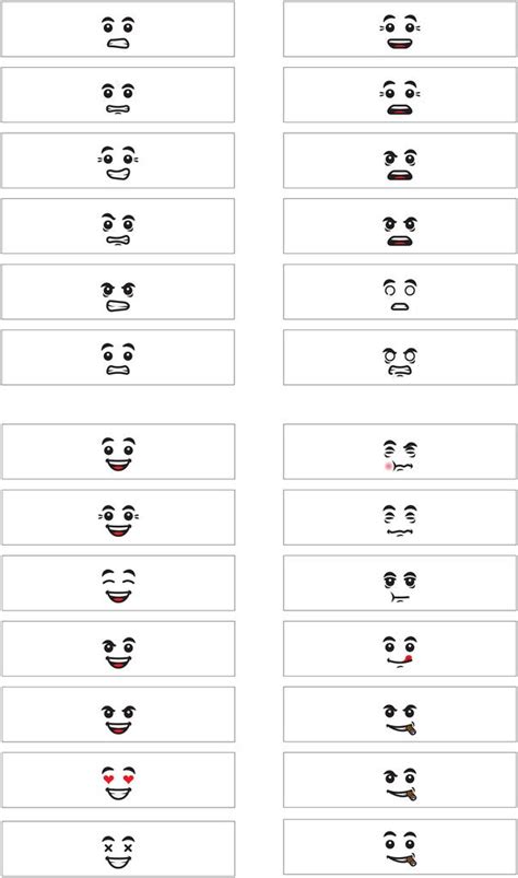Several Face Expression With Small Differences To Have A Large Mixture