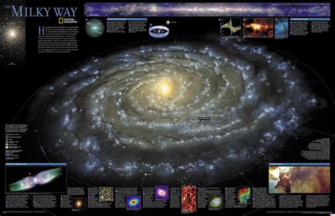 The Milky Way Galaxy Reference Map Dont Leave Earth Without It Rspace
