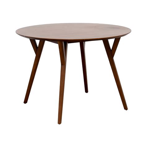 West Elm Round Dining Table Wood Jules And Val