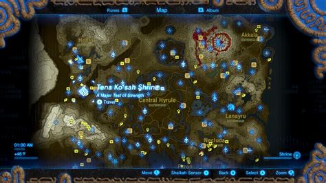 Zelda Breath Of The Wild Guide Tena Kosah Shrine Location And