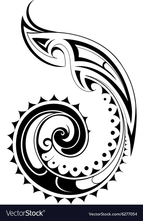 Maori Tattoo Royalty Free Vector Image Vectorstock