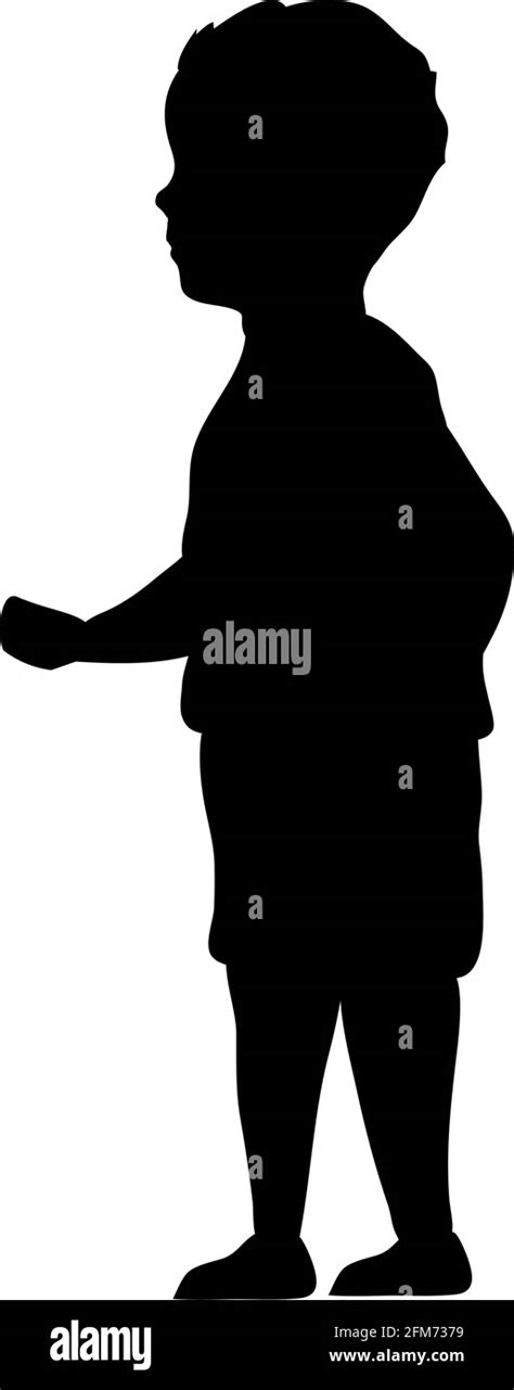 Boy Walking Silhouette Stock Vector Image And Art Alamy
