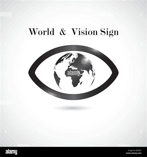 Global Vision Signeye Iconsearch Symbolbusiness Concept Vector