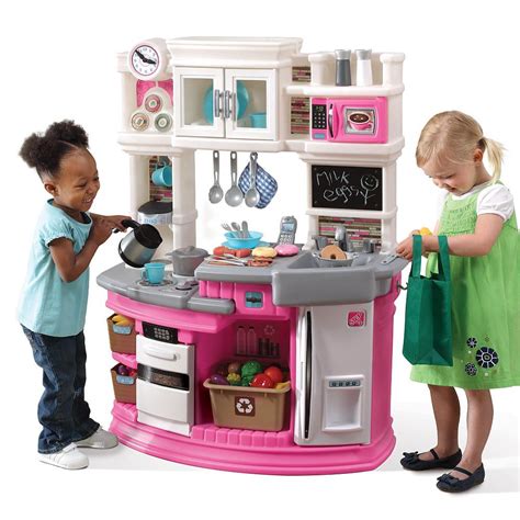 Looking for a toy kitchen for the little chef in your life? Step2 Lil' Chef's Gourmet Kitchen - Pink | Toddler kitchen ...