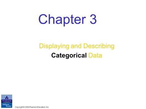 Copyright Pearson Education Inc Chapter Displaying And Describing Categorical Data