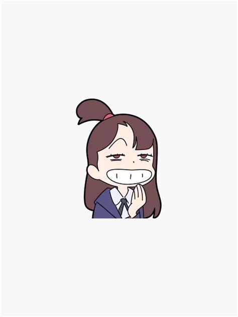 My Little Witch Academia Akko Anime Girl Funny Sticker For Sale By