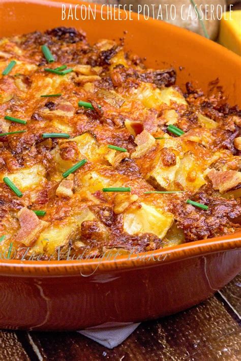 The best way to cook bacon in the oven is on parchment paper because it allows for an easy. Bacon Cheese Potato Casserole - The Midnight Baker