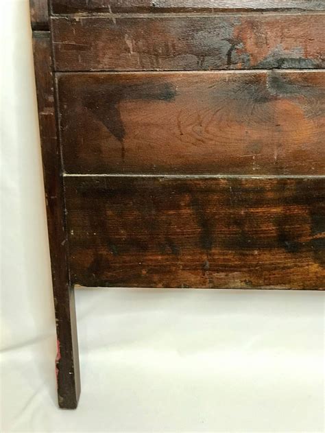 Vintage Antique Victorian Dark Wooden Twin Bed Frame Etsy