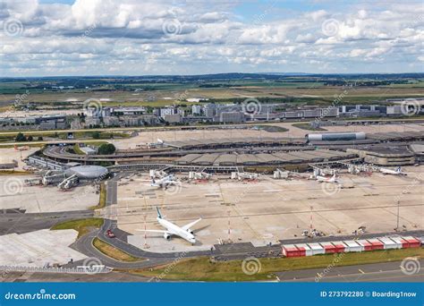 Paris Charles De Gaulle Cdg Airport Terminal 2 Aerial View In France