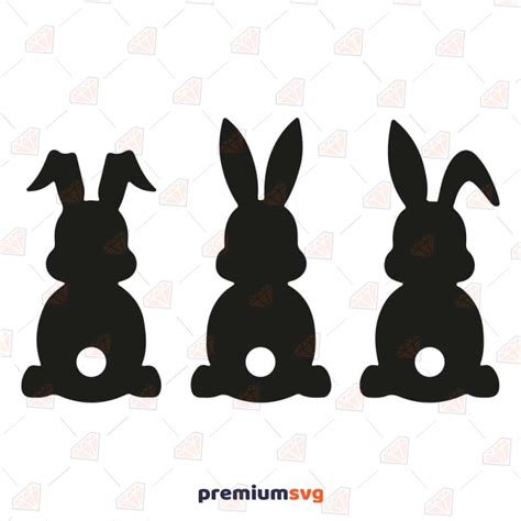 Easter Bunny Silhouette Svg Premiumsvg