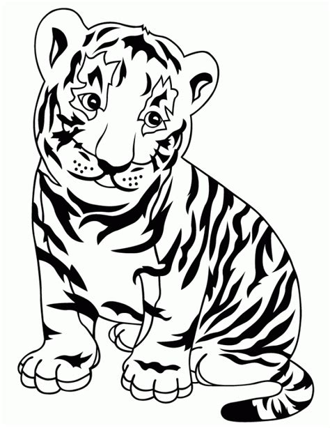 Get This Baby Tiger Coloring Pages For Kids 67318