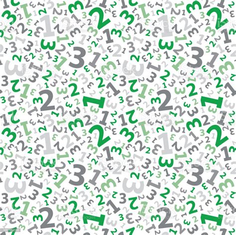 Green 123 Number Background Seamless Stock Illustration Download