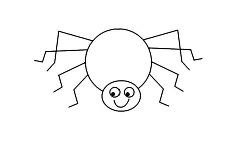 How To Draw A Spider Step By Step Spider Drawing For Kids