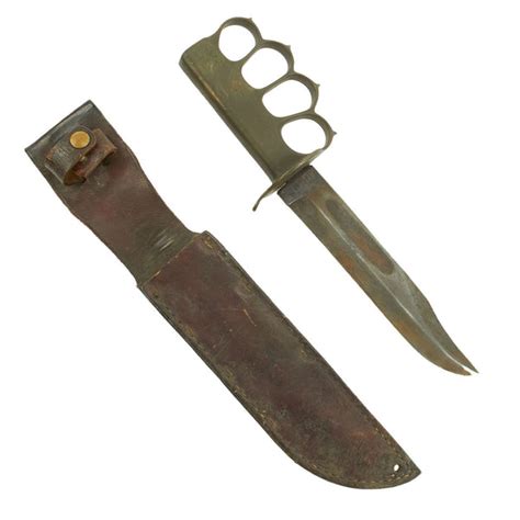 Original Us Wwii Usmc Customized Blade Marked Ka Bar Knife With Wwi