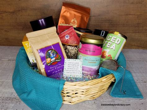 Coffee And Tea Gift Basket Ideas Diy Teatime Gift Basket Blessed