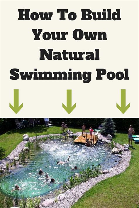 The filtration pump draws water from. Build your own swimming pool from recycled materials for a ...