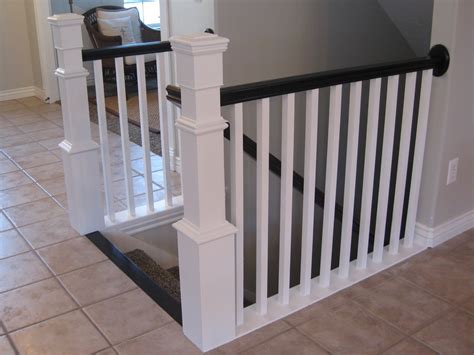 Our staircase spindles, newel posts, caps, bases and handrails are available in pine, sapele, ash and oak. safety - How can I fix railings that lack newel posts? - Home Improvement Stack Exchange