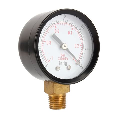 2 Vacuum Pressure Gauge 14 Npt For Air Compressor Water Oil Gas，14