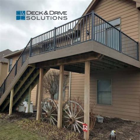 Roof Over Trex Deck And Drive Solutions Iowa Deck Builder