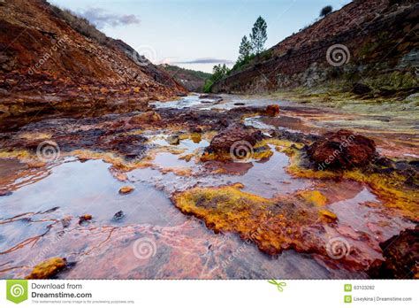 Rio Tinto River In Spain Stock Photo Image Of Water
