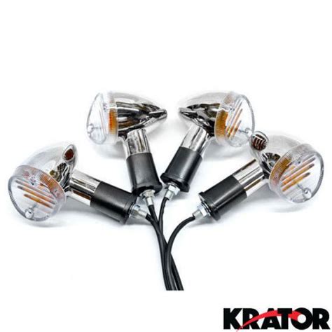 Purchase Custom Motorcycle Chrome Turn Signals Choppers Cruisers Amber