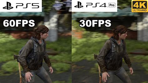 4k60fps The Last Of Us Part 2 Ps5 Vs Ps4 Youtube