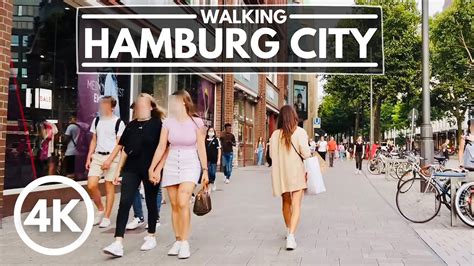 4K Walking In Hamburg Germany Summer 2020 City Center Tour 4K YouTube