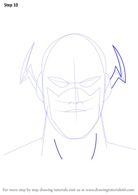 So, let's add some flesh to the body of our flash. Learn How to Draw The Flash Face (The Flash) Step by Step : Drawing Tutorials