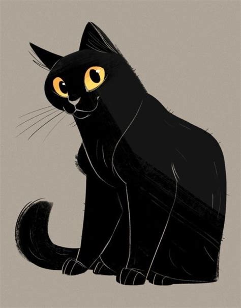 Pin By Nadine On Black Cats Black Cat Art Black Cat Drawing Cat Drawing