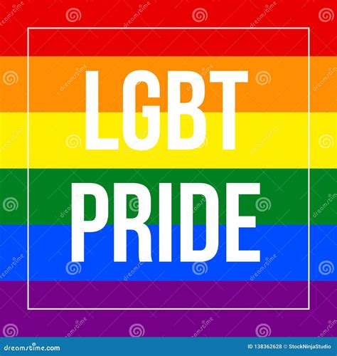 lgbt pride text in de lesbienne vrolijk biseksueel en de transsexueel van de regenboogvlag