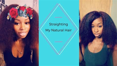 How I Straighten My Natural Hair Youtube