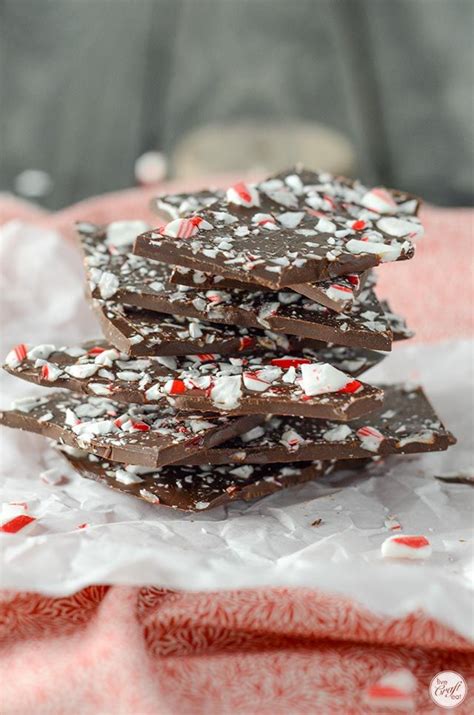 Make This Super Easy Dark Chocolate Candy Cane Bark Recipe For The