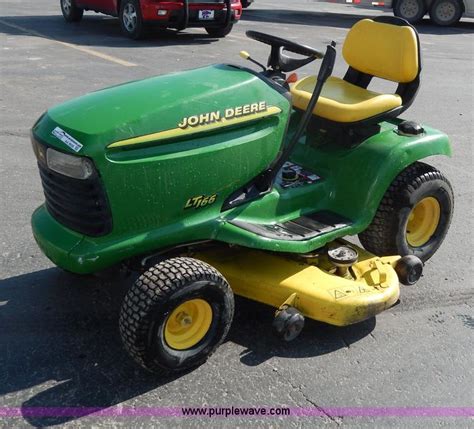 John Deere Lt166 Lawn Mower No Reserve Auction On Wednesday May 29