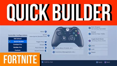 Fortnite How To Set Up Quick Builder On Xbox One Xbox