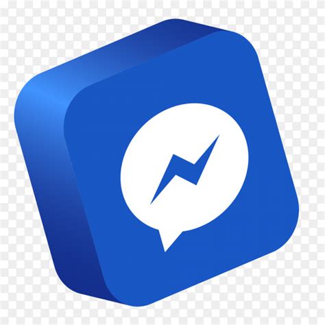 Messenger Logo 3d Button Social Media Png Similar Png