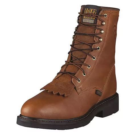 ariat men s cascade steel toe lace up work boots academy