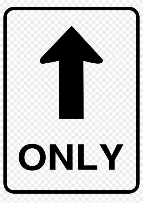 Road Signroadsignone Way Only Straight Road Sign Hd Png Download