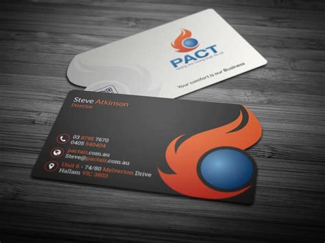Sure to make an impression. Hvac Business Cards Examples | Oxynux.Org