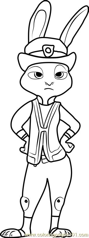 Mr Hopps Coloring Pages Coloring Pages