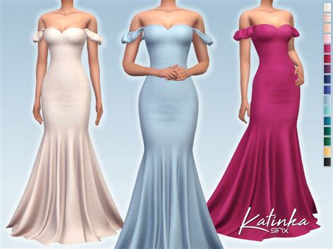 Sims 4 Elegant Dress Cc