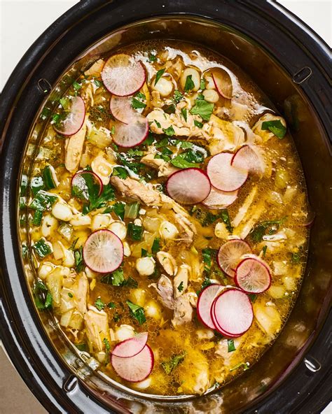 Tonight i made this bon appetit recipe. Recipe: Slow Cooker Chicken Posole | Kitchn
