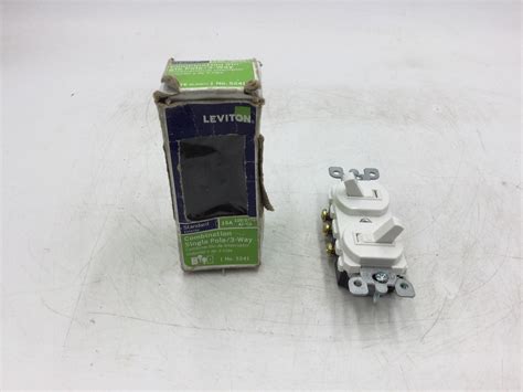Leviton 5241 Standard Combination Single Pole3 Way 15a 120277v White